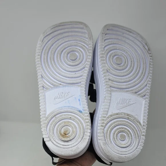 Nike Icon Classic Women's Black and White Platform Sandals Size 9 - Picture 5 of 6